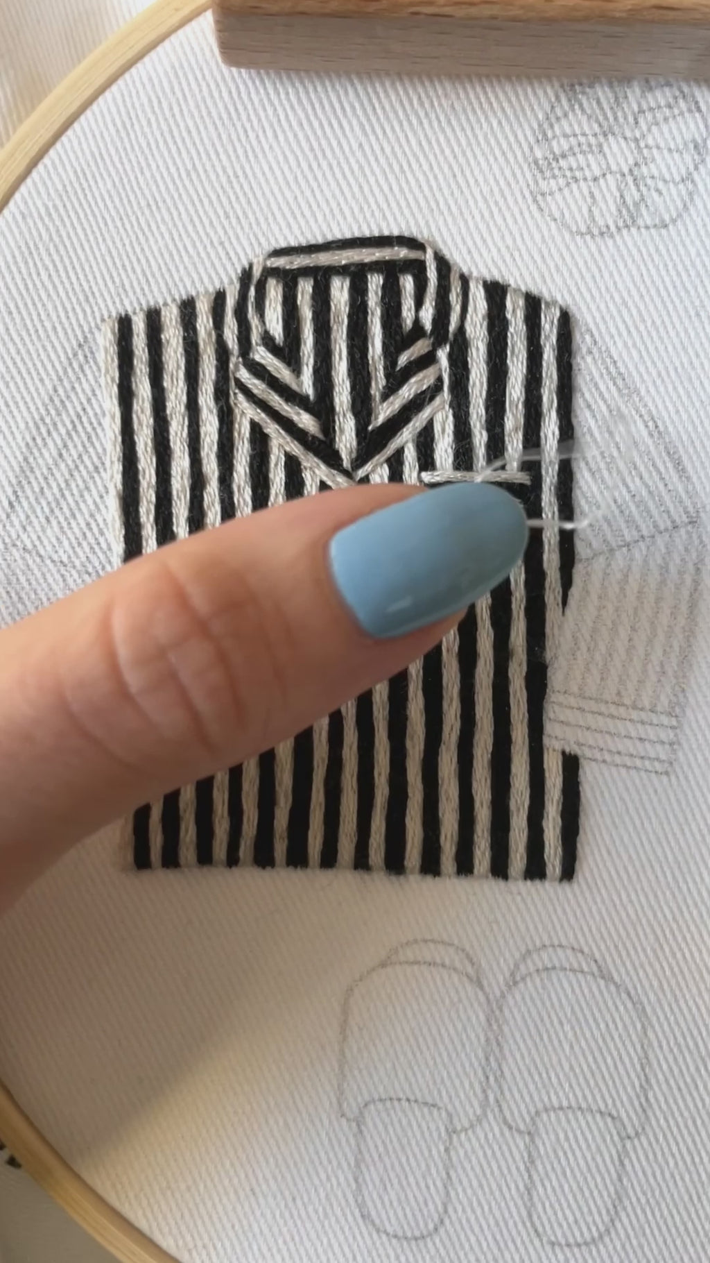 Stitching pajama set embroidery pattern by kdornbier
