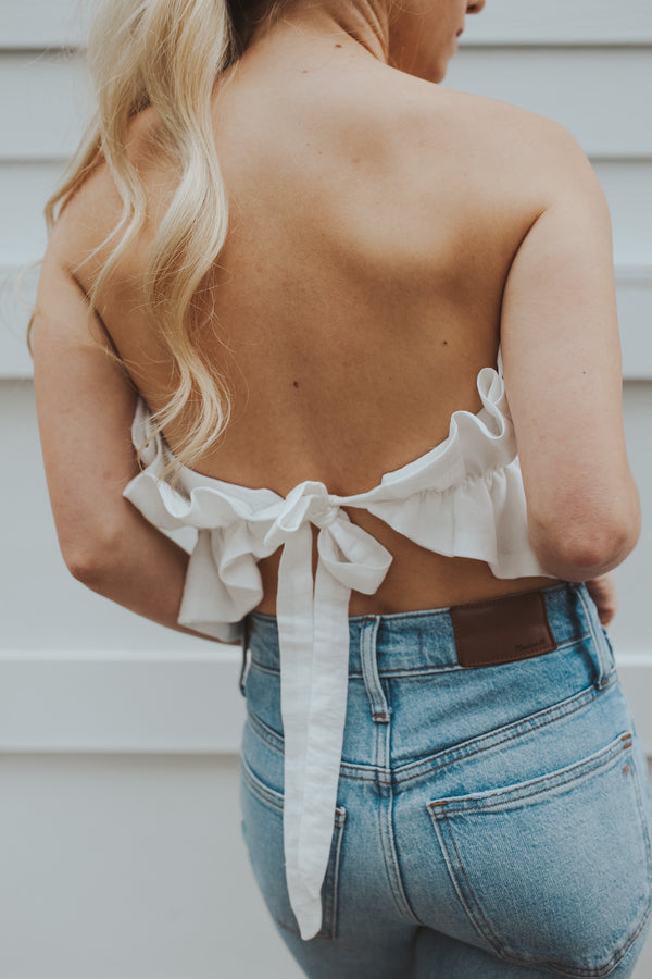 Courtney Ruffled Strapless Top