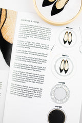 Mini Pair of Black Heels Embroidery Kit Instructional Booklet by kdornbier