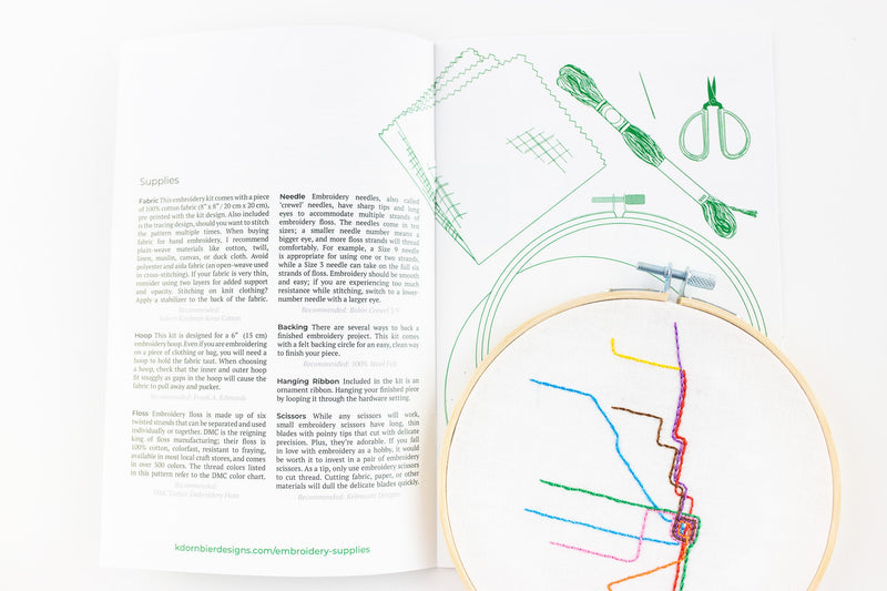 CTA Map Embroidery Instructional Booklet by kdornbier