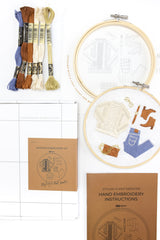 Components for stitching the knit sweater outfit embroidery pattern by kdornbier