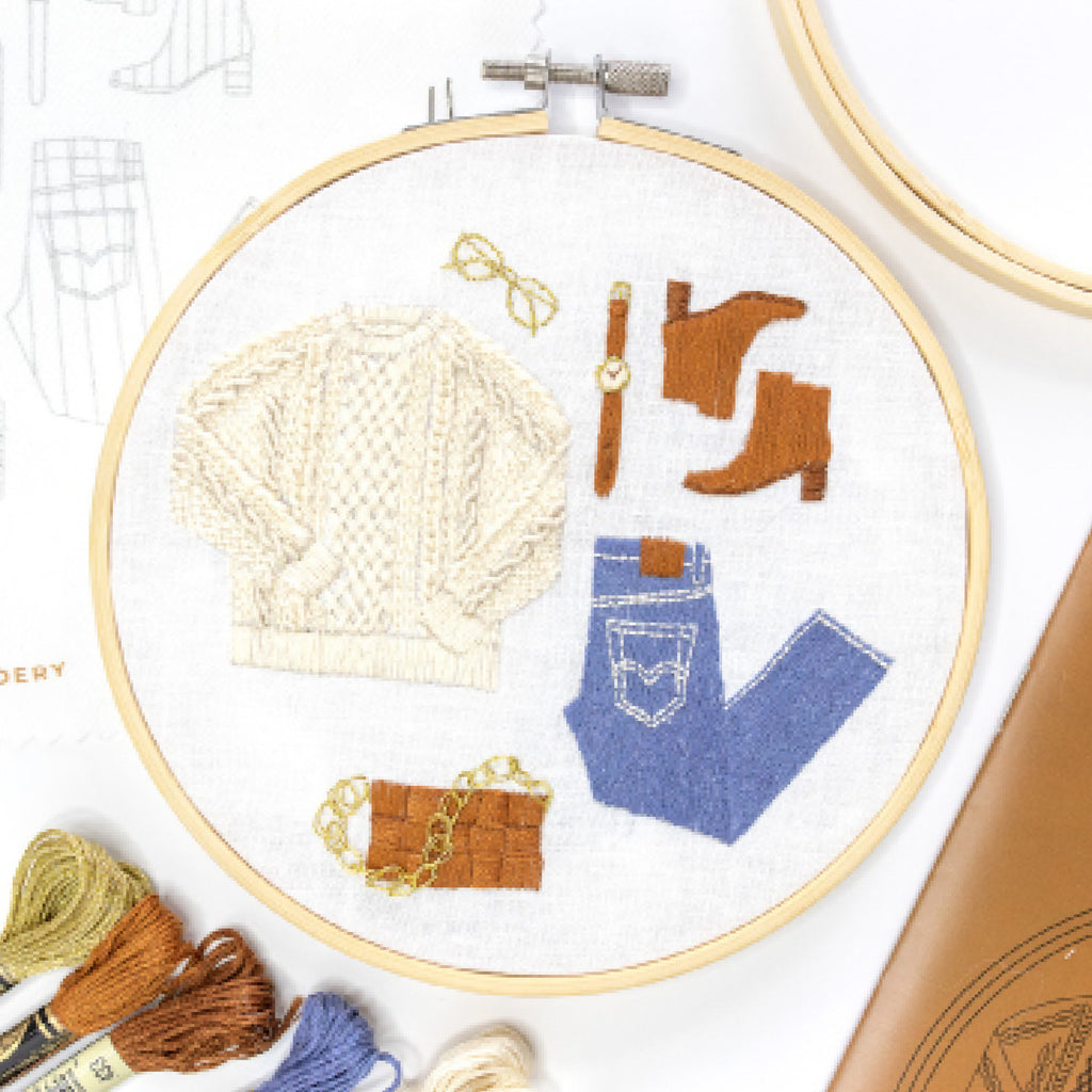 Styling a Knit Sweater Embroidery Kit – kdornbier designs